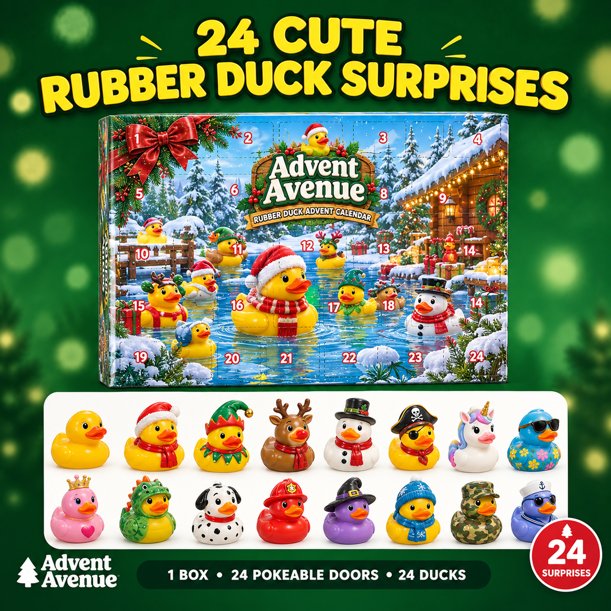 Advent Avenue Rubber Duck Advent Calendar