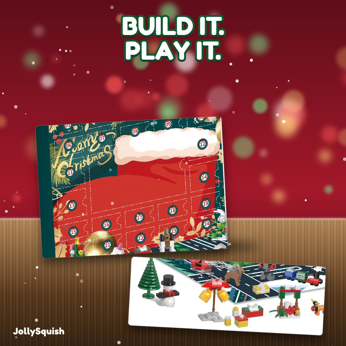 Advent Avenue Christmas Building Block Playset Advent Calendar