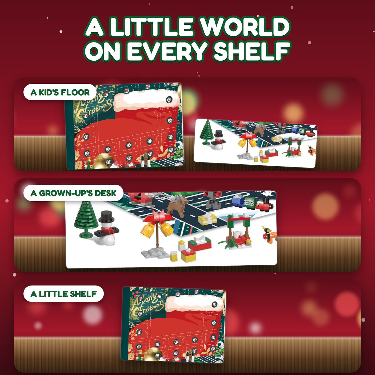 Advent Avenue Christmas Building Block Playset Advent Calendar