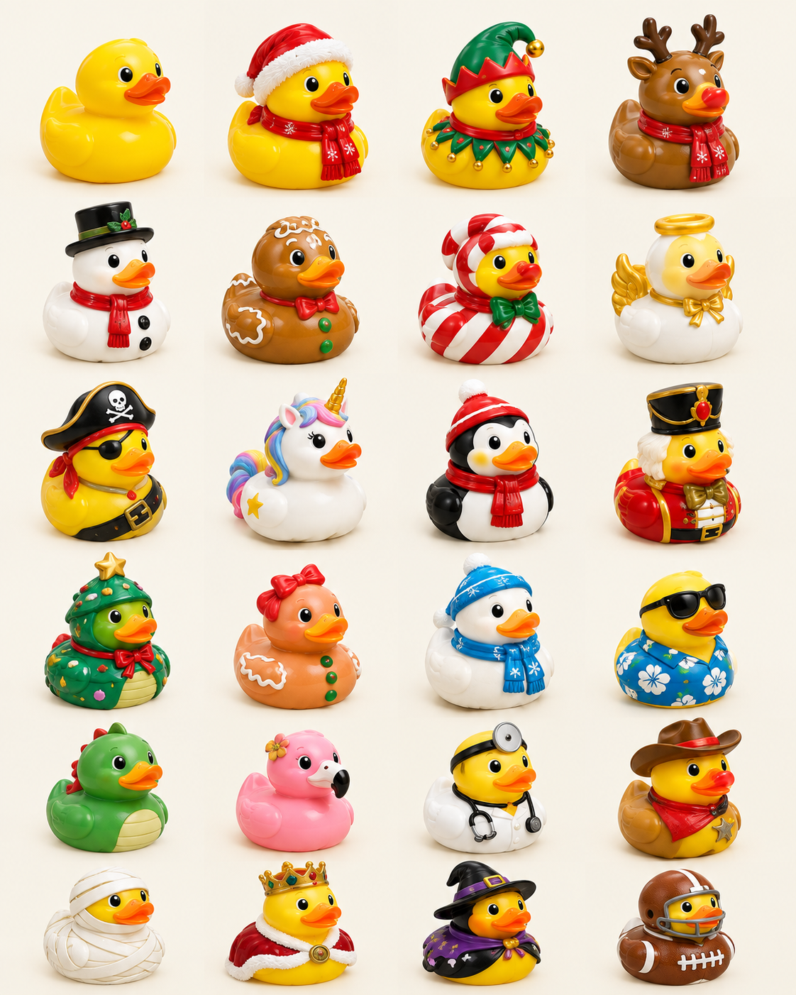 Advent Avenue Rubber Duck Advent Calendar box surrounded by Christmas decorations