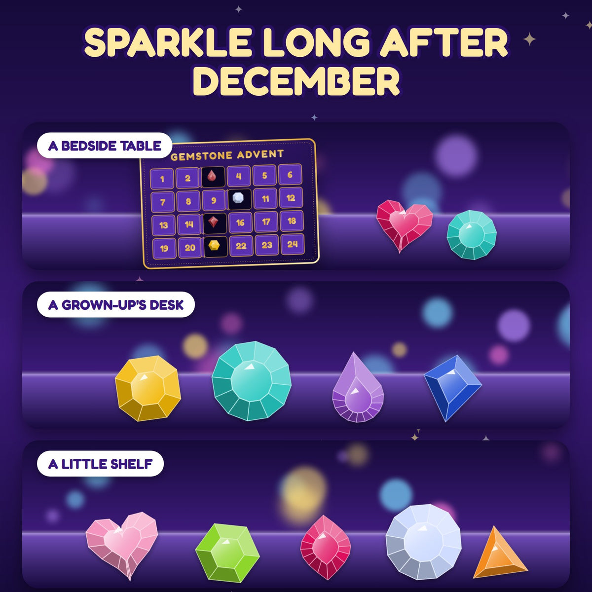Advent Avenue Gemstone Advent Calendar